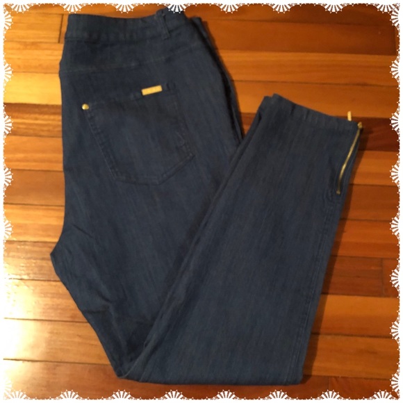 IMAN Denim - IMAN Global Chic Skinny Zipper Jeans